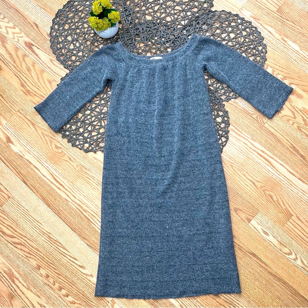 Tris Gray Off the Shoulders Dress Sz S